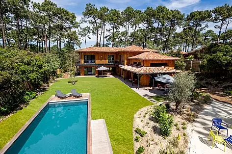 Holiday rental villa with pool Cap Ferret
